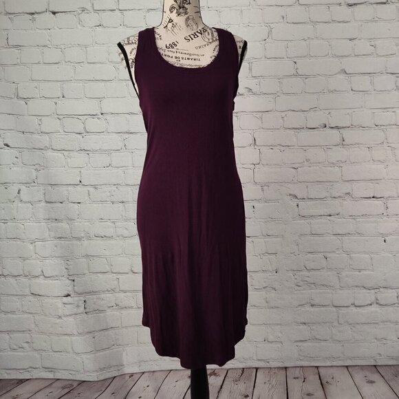 Victoria’s Secret Sheath Sleeveless Dress Racerback Eggplant Purple Size Medium - Picture 4 of 6